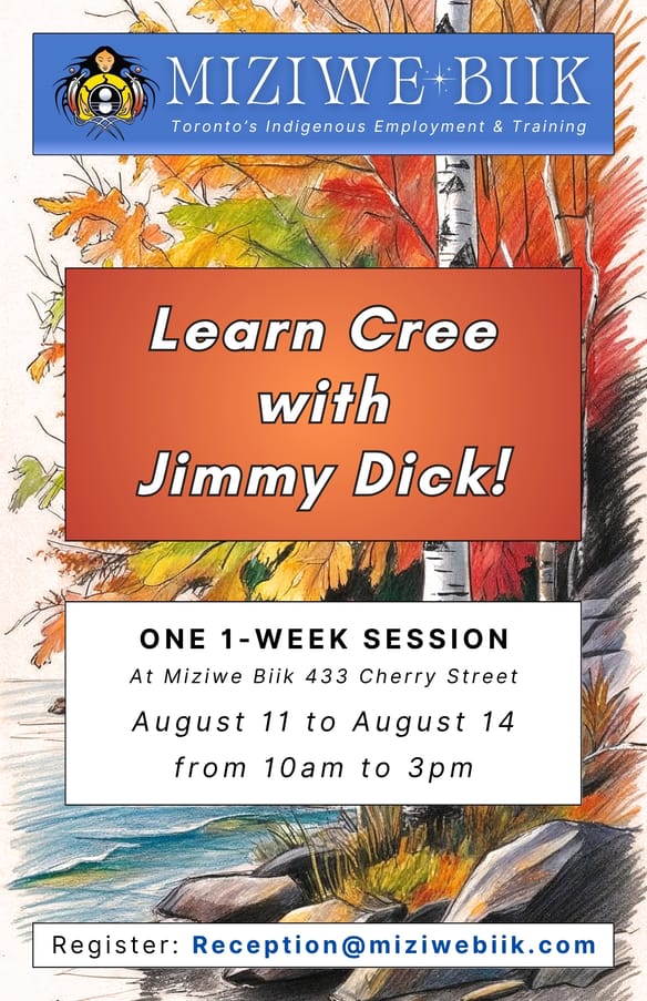 Learn Cree with Jimmy Dick 🍁 August 11 to 14