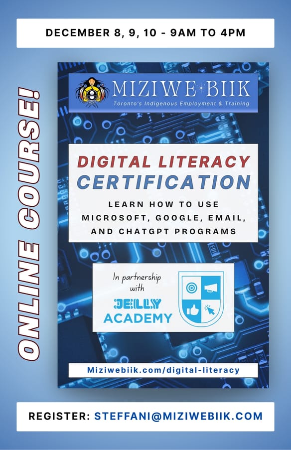 Digital Literacy Certificate 💻 December 8, 9 & 10