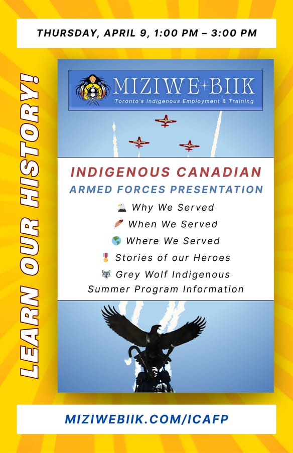 Indigenous Canadian Armed Forces Presentation 🦅 April 9